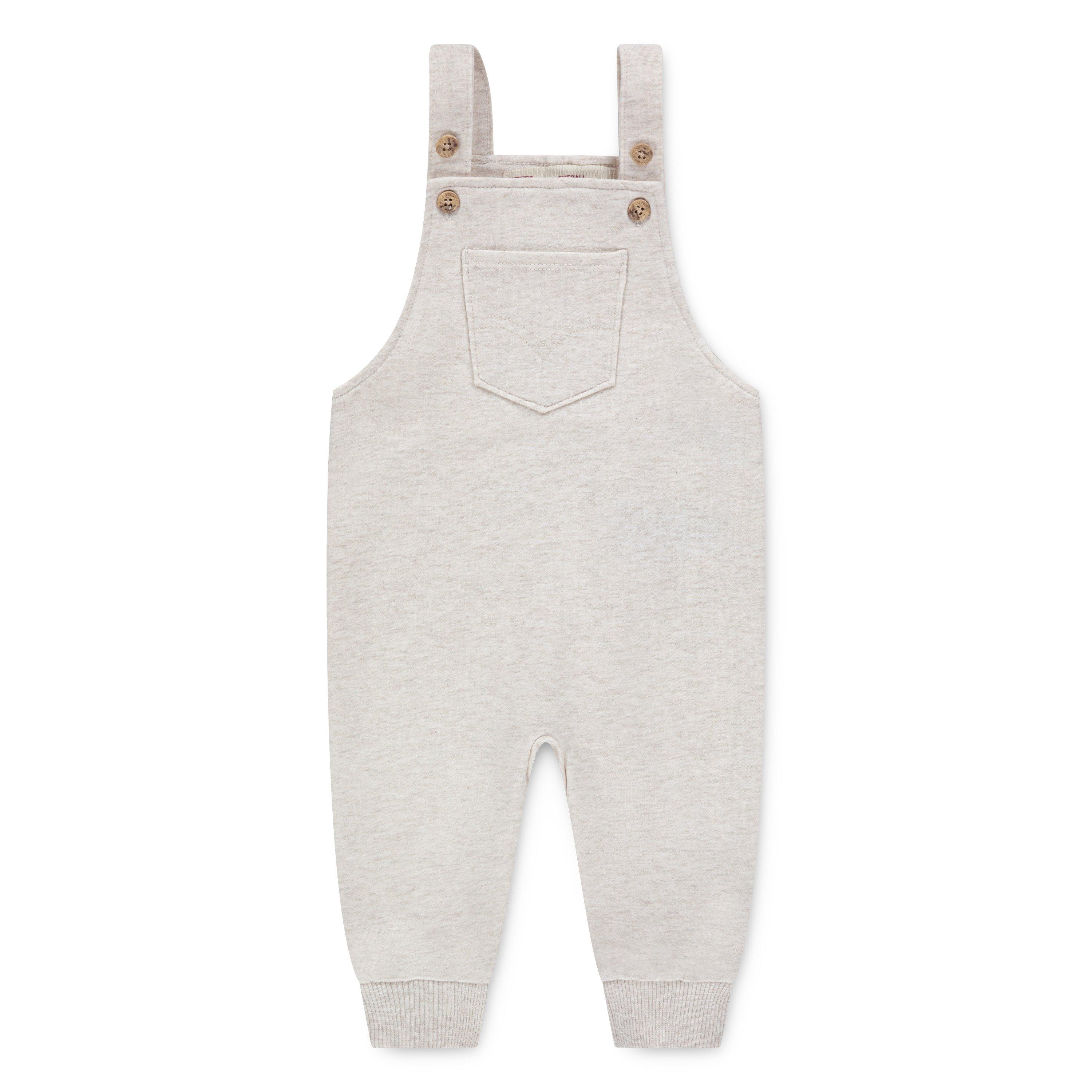 Levi's Infant Boys' Front Arcuate Pocket Overall - Oatmeal Heather - OATMEAL HEATHER
